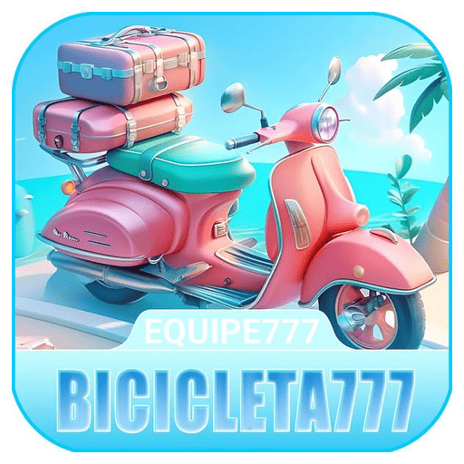 Imagem promocional da BICICLETA777 mostrando a plataforma e suas vantagens